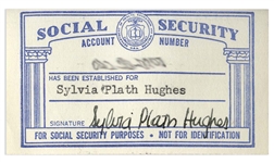 Sylvia Plath's Signed Social Security Card
